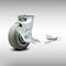 Service Caster 5 Inch SS Thermoplastic Rubber Caster with Roller Bearing and Brake/Swivel Lock SCC-SS30S520-TPRRF-TLB-BSL - alternate 1